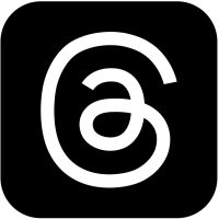 threads app logo icon isolated on white background